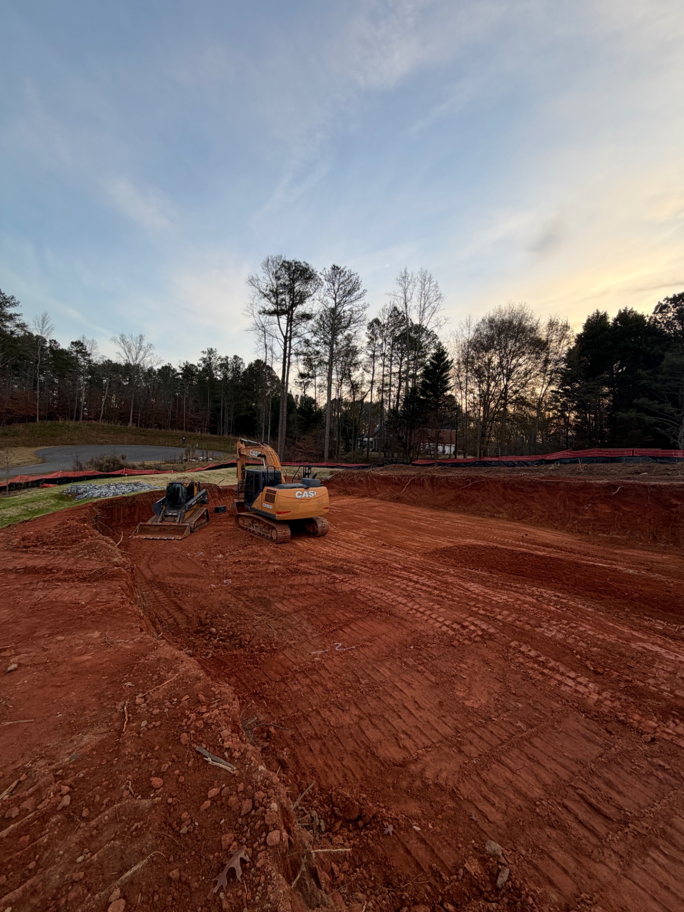 Custom Home Pad & Foundation — before V&R Site Development crews mobilized